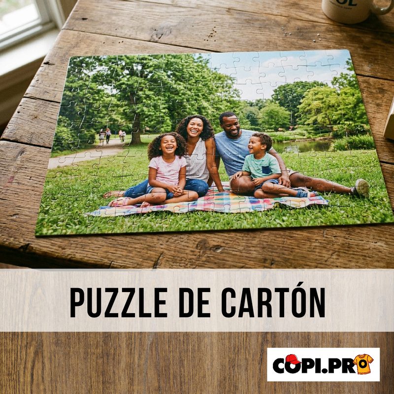 Puzzle de cartón con diseño propio