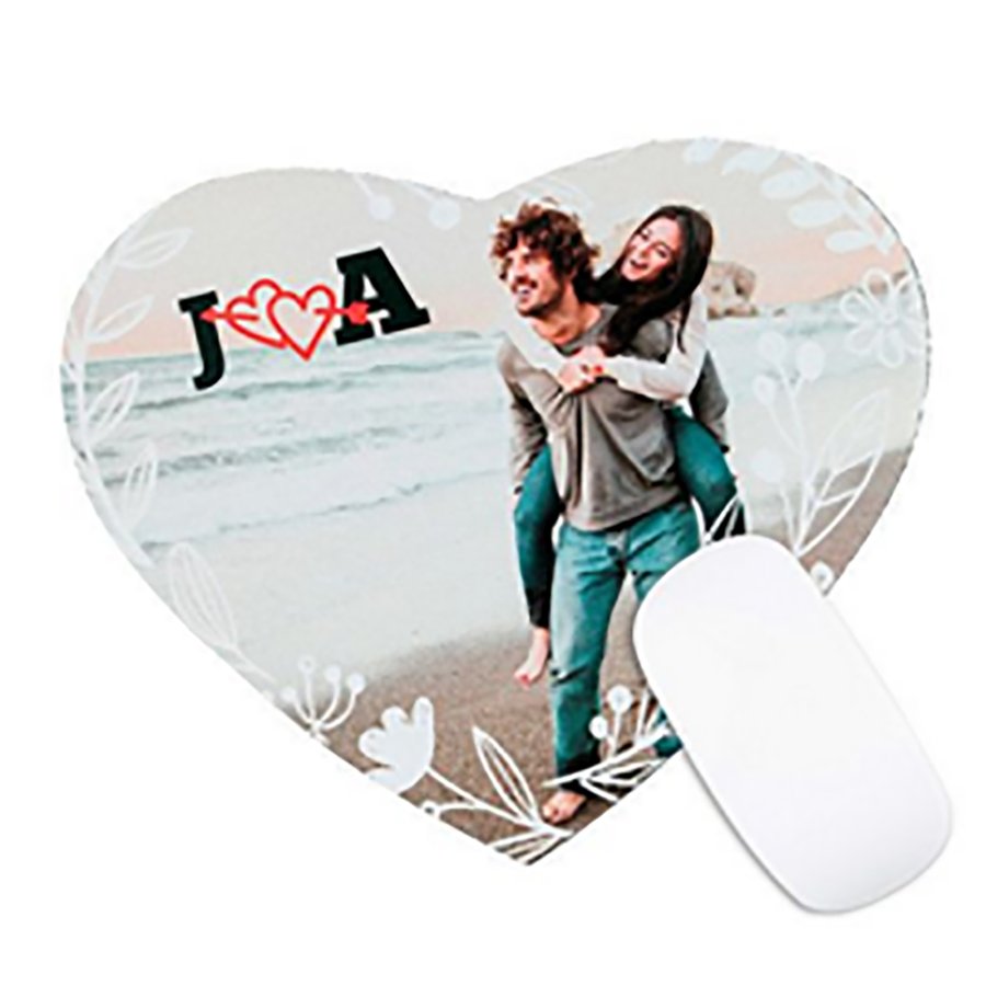 Alfombrilla de ratón personalizada Corazón 23X20Cm