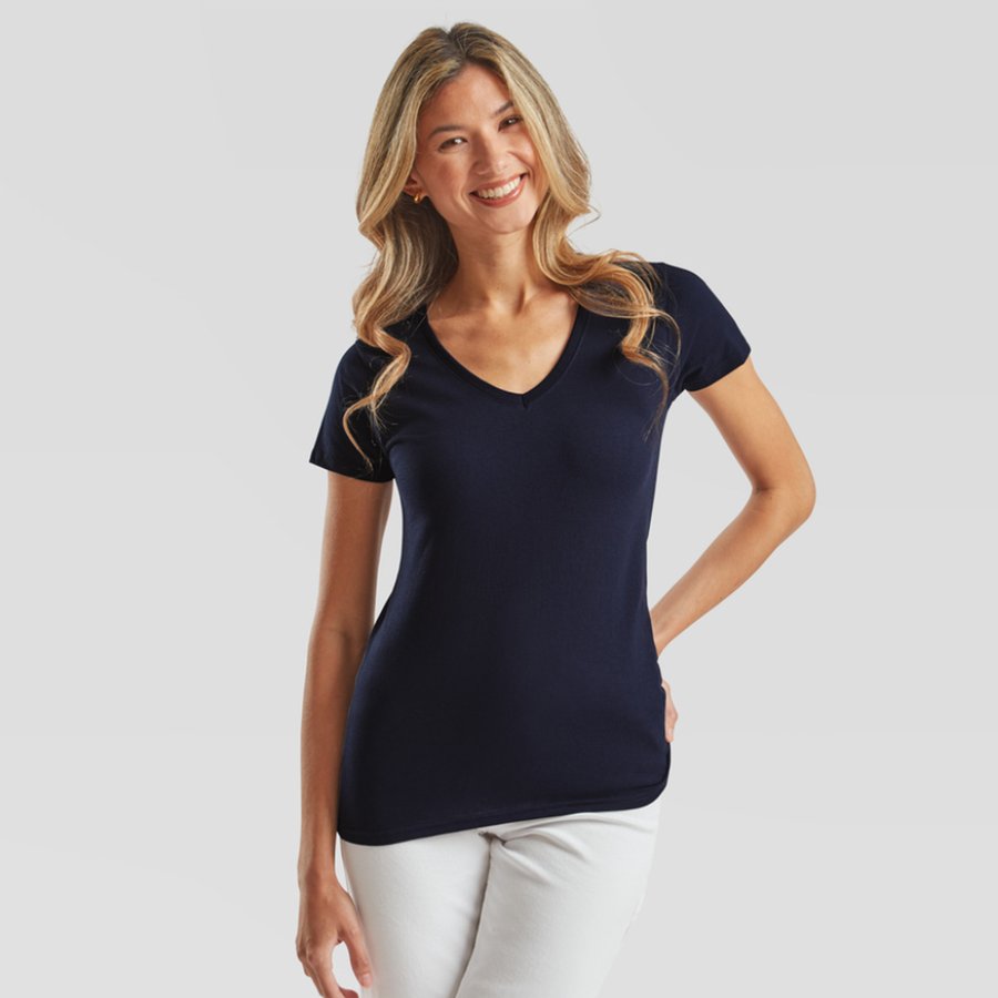 Camiseta personalizada para mujer Pico 165gr